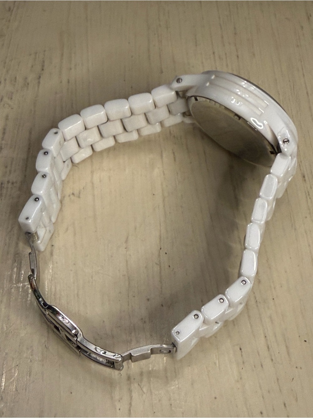 Michael Kors MK5161 White Ceramic Chronograph Runway Bracelet Watch w/ Subdials - Picture 6 of 12